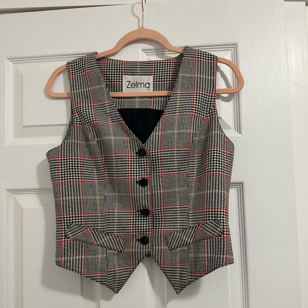 Zelma Plaid Vest
